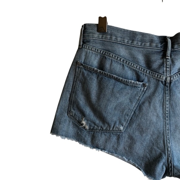 CoH Chloe Frayed Hem Jean Shorts Size 30 Blue Denim 100% Cotton Distressed - Picture 7 of 12